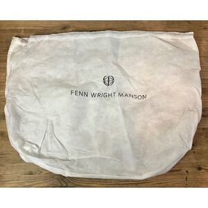 Fenn Wright Manson Dust Bag Storage Cover White Black Drawstring Closure 24"x16"